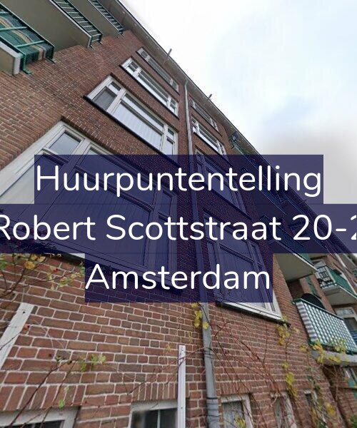 Foto gevel Huurpuntentelling voor Robert Scottstraat 20-2, Amsterdam