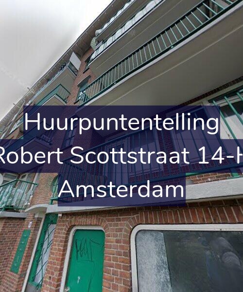 Foto gevel Huurpuntentelling voor Robert Scottstraat 14-H, Amsterdam
