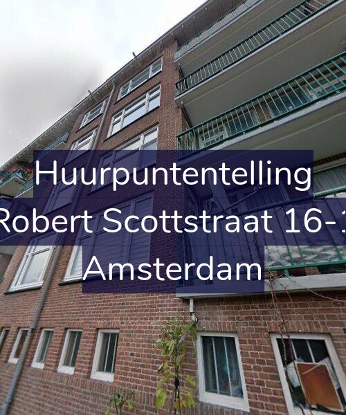 Foto gevel Huurpuntentelling voor Robert Scottstraat 16-1, Amsterdam