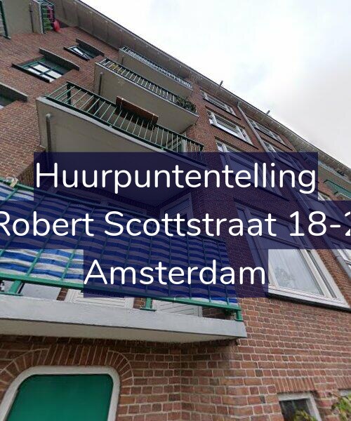 Foto gevel Huurpuntentelling voor Robert Scottstraat 18-2, Amsterdam