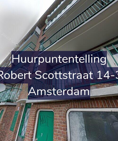 Foto gevel Huurpuntentelling voor Robert Scottstraat 14-3, Amsterdam