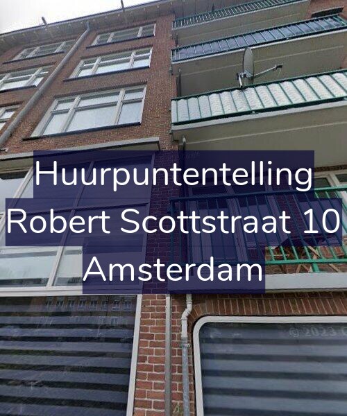 Foto gevel Huurpuntentelling voor Robert Scottstraat 10, Amsterdam