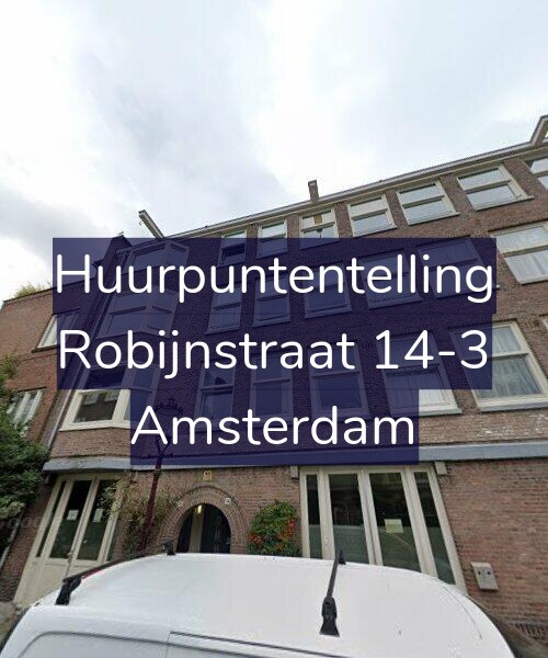Foto gevel Huurpuntentelling voor Robijnstraat 14-3, Amsterdam