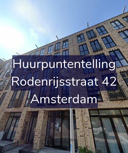 Foto gevel Huurpuntentelling voor Rodenrijsstraat 42, Amsterdam