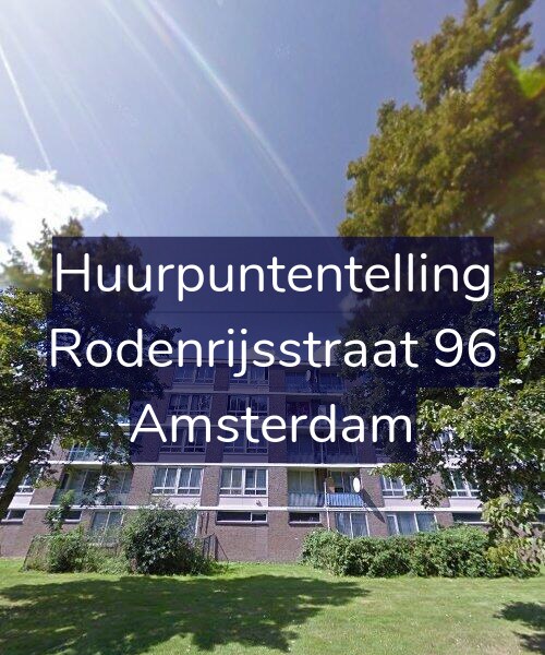 Foto gevel Huurpuntentelling voor Rodenrijsstraat 96, Amsterdam