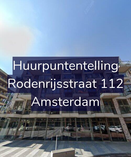 Foto gevel Huurpuntentelling voor Rodenrijsstraat 112, Amsterdam