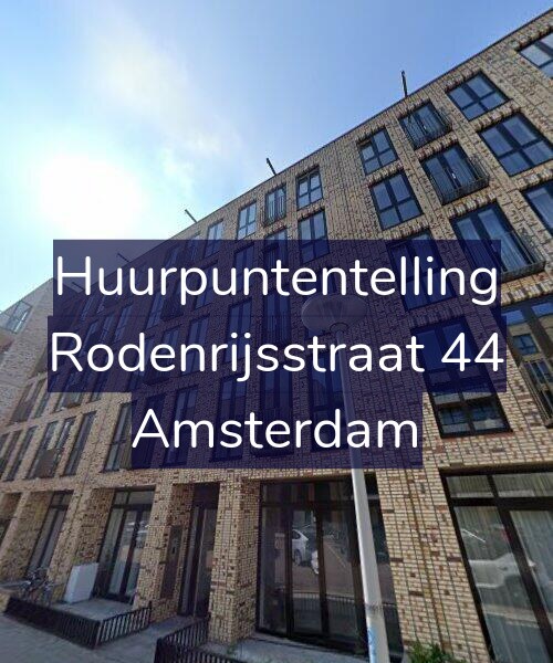 Foto gevel Huurpuntentelling voor Rodenrijsstraat 44, Amsterdam