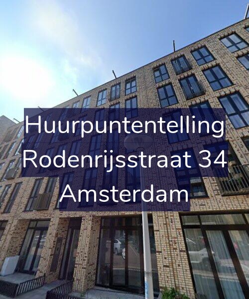 Foto gevel Huurpuntentelling voor Rodenrijsstraat 34, Amsterdam