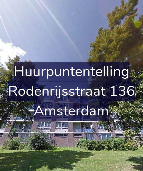 Foto gevel Huurpuntentelling voor Rodenrijsstraat 136, Amsterdam