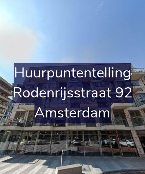 Foto gevel Huurpuntentelling voor Rodenrijsstraat 92, Amsterdam