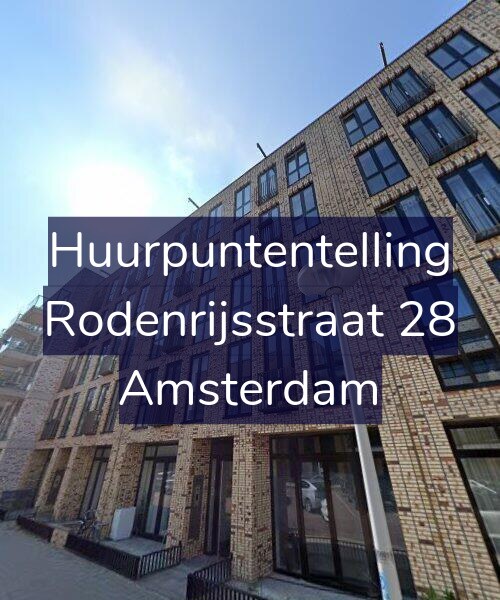 Foto gevel Huurpuntentelling voor Rodenrijsstraat 28, Amsterdam