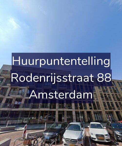 Foto gevel Huurpuntentelling voor Rodenrijsstraat 88, Amsterdam
