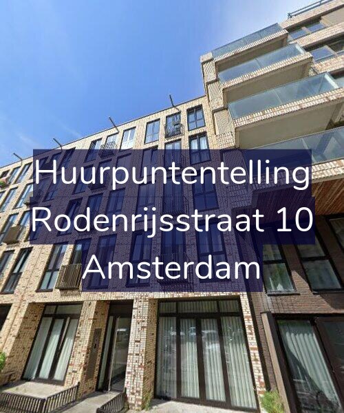 Foto gevel Huurpuntentelling voor Rodenrijsstraat 10, Amsterdam