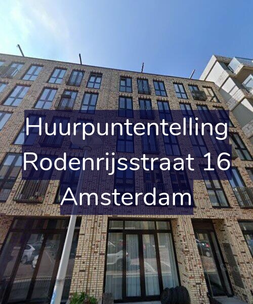 Foto gevel Huurpuntentelling voor Rodenrijsstraat 16, Amsterdam