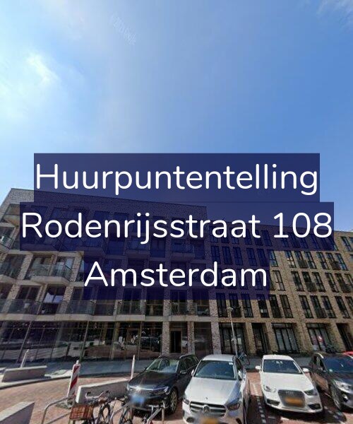 Foto gevel Huurpuntentelling voor Rodenrijsstraat 108, Amsterdam