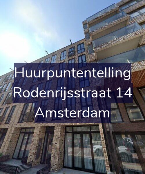 Foto gevel Huurpuntentelling voor Rodenrijsstraat 14, Amsterdam