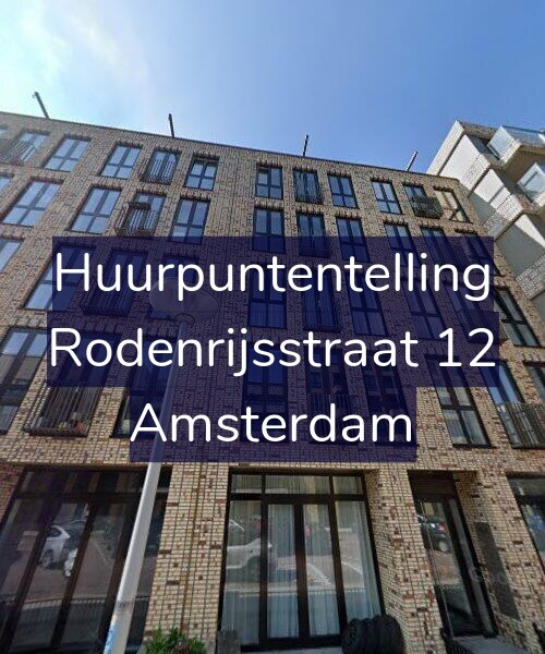 Foto gevel Huurpuntentelling voor Rodenrijsstraat 12, Amsterdam