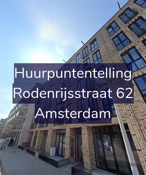 Foto gevel Huurpuntentelling voor Rodenrijsstraat 62, Amsterdam