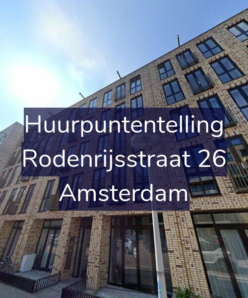 Foto gevel Huurpuntentelling voor Rodenrijsstraat 26, Amsterdam