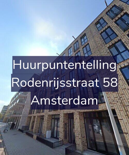 Foto gevel Huurpuntentelling voor Rodenrijsstraat 58, Amsterdam