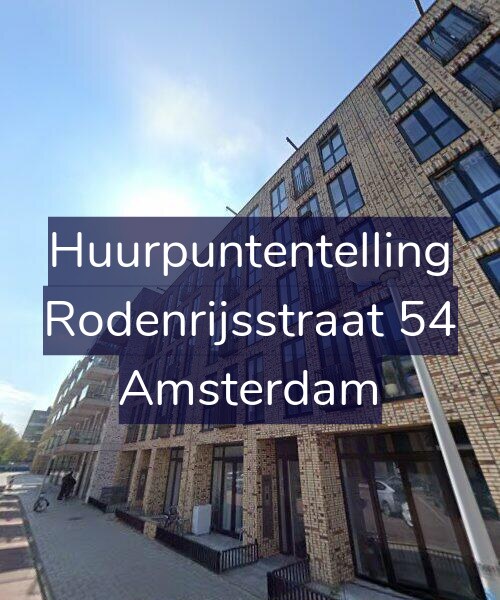 Foto gevel Huurpuntentelling voor Rodenrijsstraat 54, Amsterdam