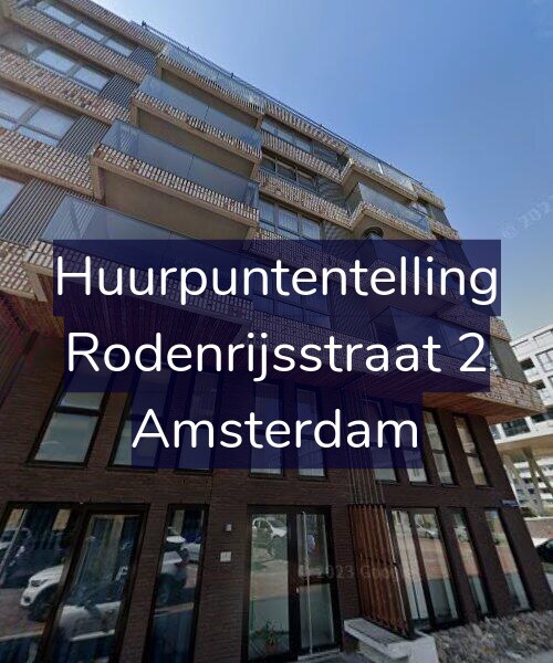 Foto gevel Huurpuntentelling voor Rodenrijsstraat 2, Amsterdam