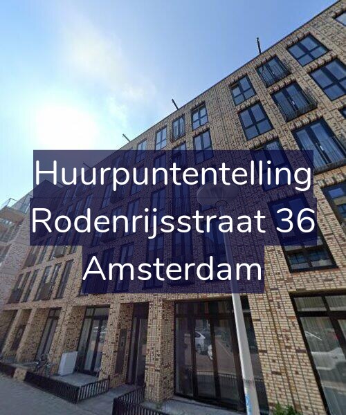 Foto gevel Huurpuntentelling voor Rodenrijsstraat 36, Amsterdam