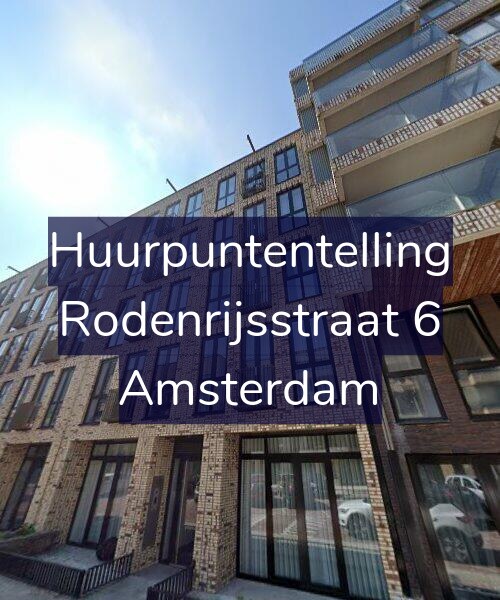 Foto gevel Huurpuntentelling voor Rodenrijsstraat 6, Amsterdam