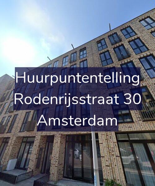 Foto gevel Huurpuntentelling voor Rodenrijsstraat 30, Amsterdam