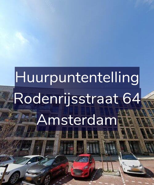 Foto gevel Huurpuntentelling voor Rodenrijsstraat 64, Amsterdam