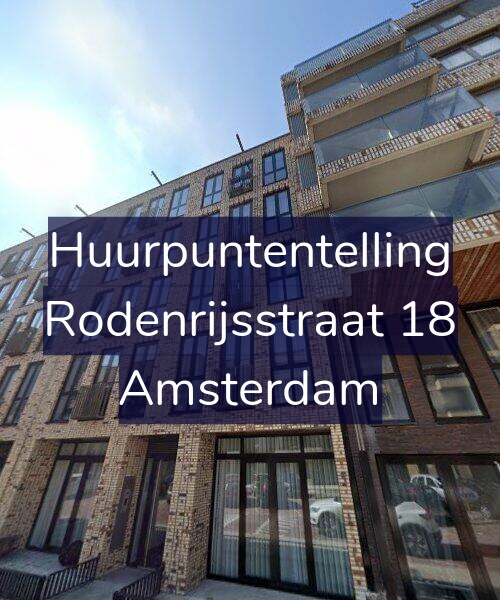 Foto gevel Huurpuntentelling voor Rodenrijsstraat 18, Amsterdam