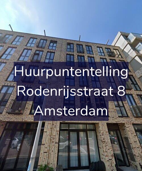 Foto gevel Huurpuntentelling voor Rodenrijsstraat 8, Amsterdam