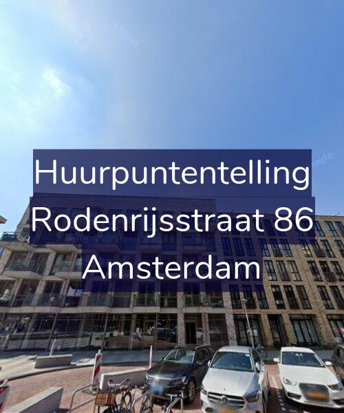 Foto gevel Huurpuntentelling voor Rodenrijsstraat 86, Amsterdam