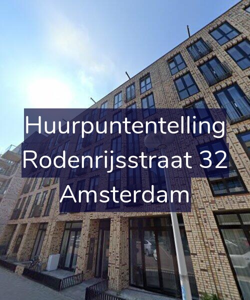 Foto gevel Huurpuntentelling voor Rodenrijsstraat 32, Amsterdam