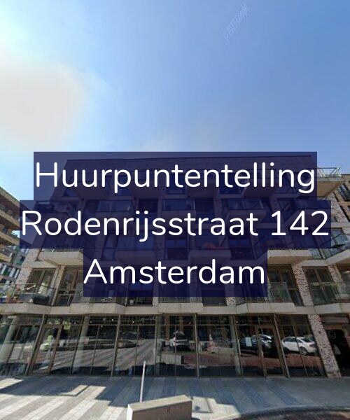 Foto gevel Huurpuntentelling voor Rodenrijsstraat 142, Amsterdam