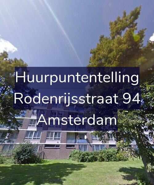 Foto gevel Huurpuntentelling voor Rodenrijsstraat 94, Amsterdam