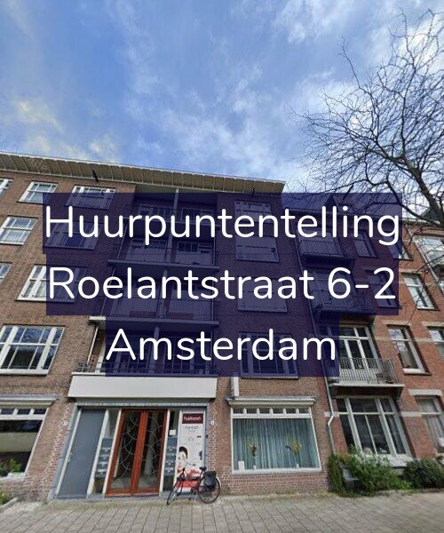 Foto gevel Huurpuntentelling voor Roelantstraat 6-2, Amsterdam
