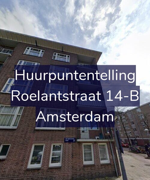 Foto gevel Huurpuntentelling voor Roelantstraat 14-B, Amsterdam
