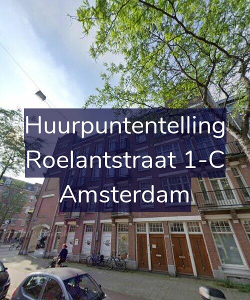 Foto gevel Huurpuntentelling voor Roelantstraat 1-C, Amsterdam
