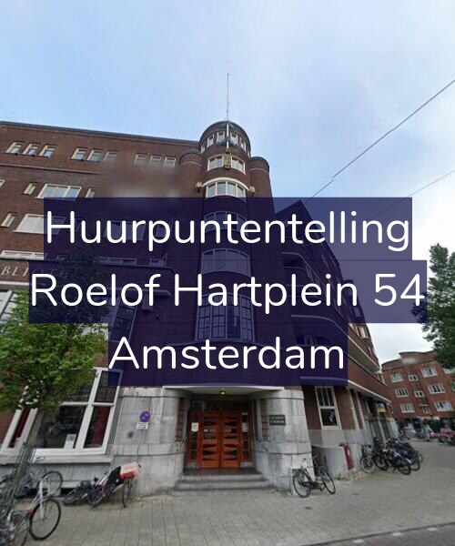 Foto gevel Huurpuntentelling voor Roelof Hartplein 54, Amsterdam