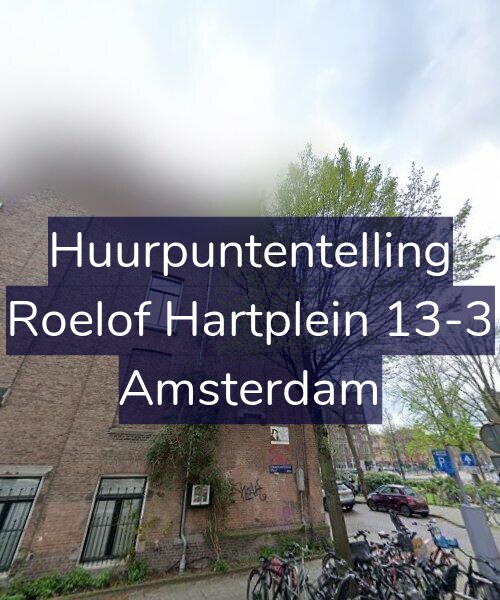 Foto gevel Huurpuntentelling voor Roelof Hartplein 13-3, Amsterdam
