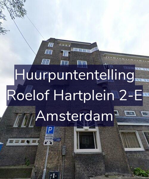 Foto gevel Huurpuntentelling voor Roelof Hartplein 2-E, Amsterdam