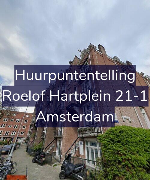 Foto gevel Huurpuntentelling voor Roelof Hartplein 21-1, Amsterdam