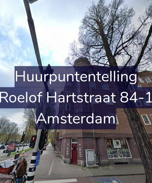 Foto gevel Huurpuntentelling voor Roelof Hartstraat 84-1, Amsterdam