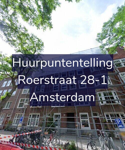 Foto gevel Huurpuntentelling voor Roerstraat 28-1, Amsterdam