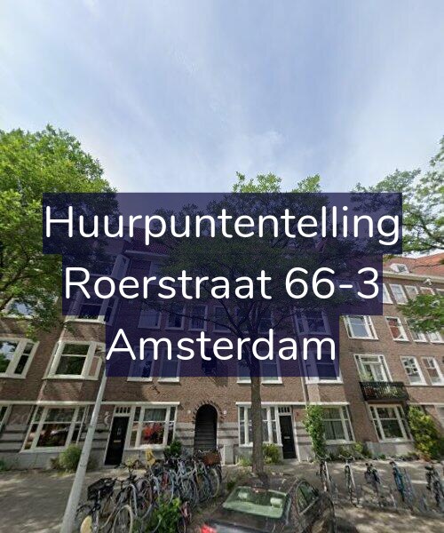 Foto gevel Huurpuntentelling voor Roerstraat 66-3, Amsterdam
