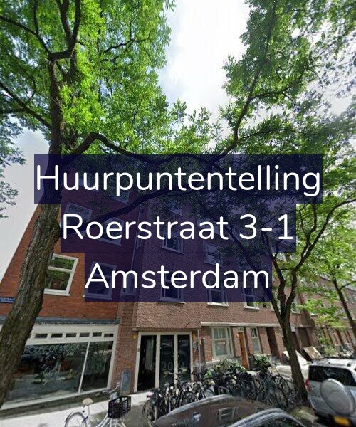 Foto gevel Huurpuntentelling voor Roerstraat 3-1, Amsterdam