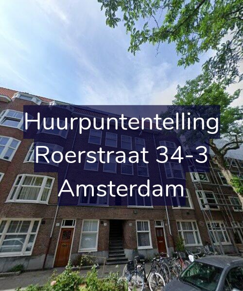 Foto gevel Huurpuntentelling voor Roerstraat 34-3, Amsterdam