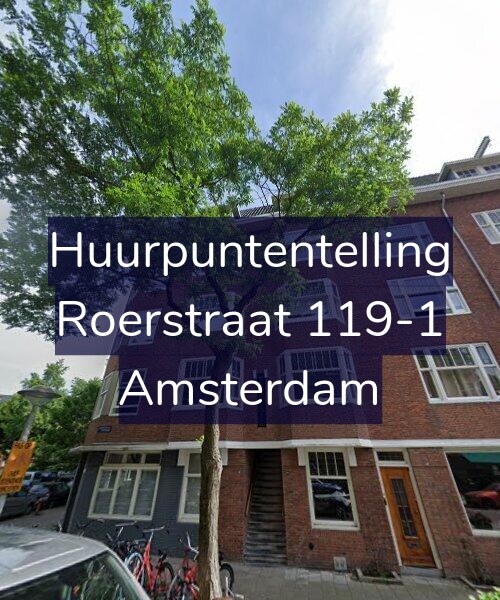 Foto gevel Huurpuntentelling voor Roerstraat 119-1, Amsterdam