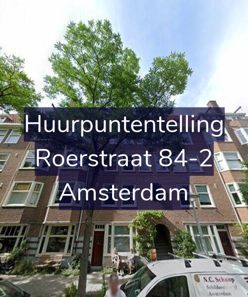 Foto gevel Huurpuntentelling voor Roerstraat 84-2, Amsterdam